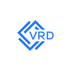 VRD technology letter logo design on white  background. VRD creative initials technology letter logo concept. VRD technology letter design.
