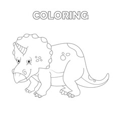 cute dinosaur coloring book for kids
