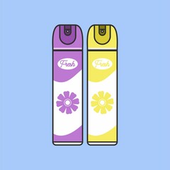 Air freshener vector illustration. Bottle toilet room