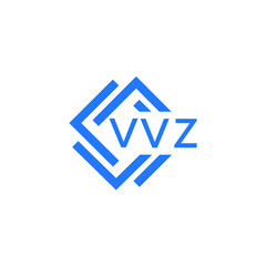 VVZ technology letter logo design on white  background. VVZ creative initials technology letter logo concept. VVZ technology letter design.