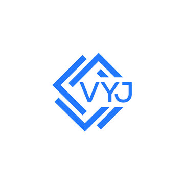 VYJ technology letter logo design on white  background. VYJ creative initials technology letter logo concept. VYJ technology letter design.