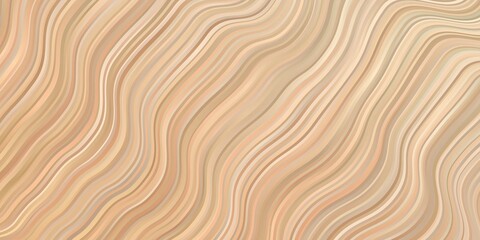 Light Orange vector template with curves.