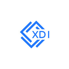 XDI technology letter logo design on white  background. XDI creative initials technology letter logo concept. XDI technology letter design.
