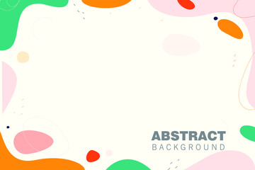 Flat design abstract background