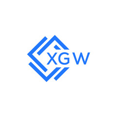 XGW technology letter logo design on white  background. XGW creative initials technology letter logo concept. XGW technology letter design.
