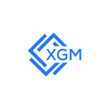 XGM technology letter logo design on white  background. XGM creative initials technology letter logo concept. XGM technology letter design.
