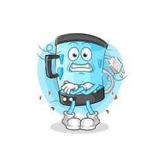 blender cold illustration. character vector