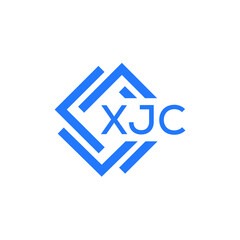XJC technology letter logo design on white  background. XJC creative initials technology letter logo concept. XJC technology letter design.