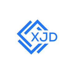 XJD technology letter logo design on white  background. XJD creative initials technology letter logo concept. XJD technology letter design.