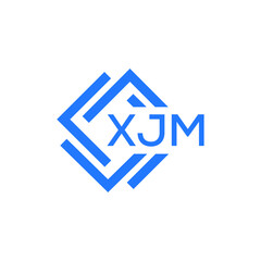 XJM technology letter logo design on white  background. XJM creative initials technology letter logo concept. XJM technology letter design.