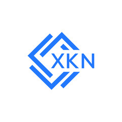 XKN technology letter logo design on white  background. XKN creative initials technology letter logo concept. XKN technology letter design.