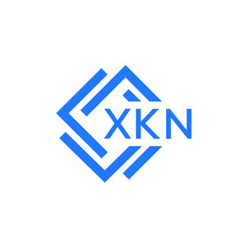 XKN technology letter logo design on white  background. XKN creative initials technology letter logo concept. XKN technology letter design.