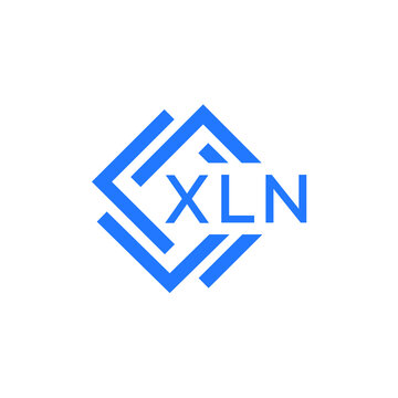XLN technology letter logo design on white  background. XLN creative initials technology letter logo concept. XLN technology letter design.