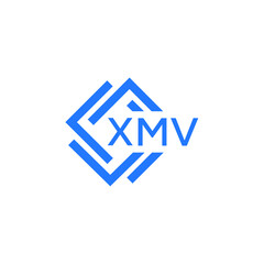XMV technology letter logo design on white  background. XMV creative initials technology letter logo concept. XMV technology letter design.

