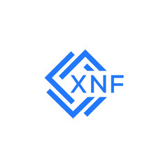 XNF technology letter logo design on white  background. XNF creative initials technology letter logo concept. XNF technology letter design.

