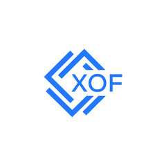 XOF technology letter logo design on white  background. XOF creative initials technology letter logo concept. XOF technology letter design.
