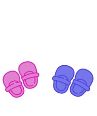 Girl or boy? Gender reveal party card, banner design.