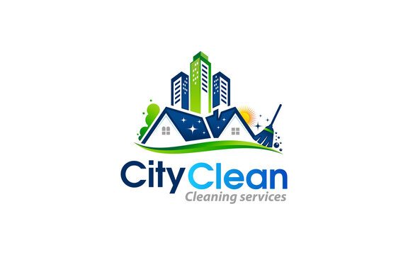 Illustration graphic vector of cleaning services concept logo design template
