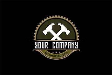 HAMMER TOOL FOR HITTING LOGO VINTAGE