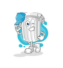 roman pillar young boy character cartoon