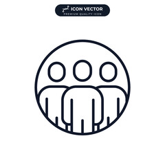 Obraz premium candidate icon symbol template for graphic and web design collection logo vector illustration