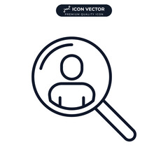 recruitment icon symbol template for graphic and web design collection logo vector illustration