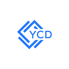 YCD technology letter logo design on white  background. YCD creative initials technology letter logo concept. YCD technology letter design.