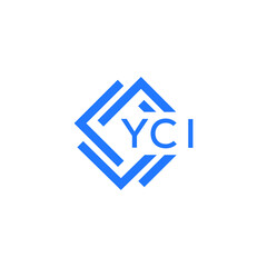YCI technology letter logo design on white  background. YCI creative initials technology letter logo concept. YCI technology letter design.