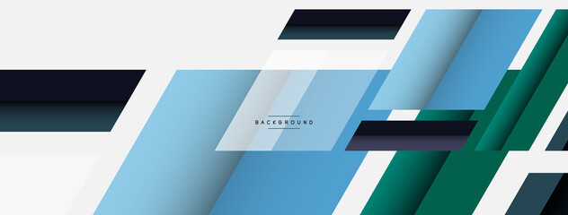 Background. Geometric diagonal square shapes and lines abstract composition. Vector illustration for wallpaper banner background or landing page