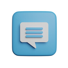 3D Rendering Illustration Messages Chat Inbox Ads Photo HD