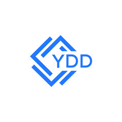 YDD technology letter logo design on white  background. YDD creative initials technology letter logo concept. YDD technology letter design.