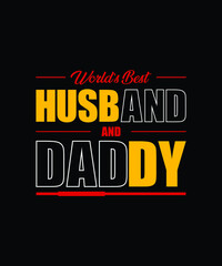 Father's Day Typography T-shirt Design 