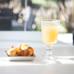 coffee and croissant