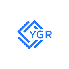 YGR technology letter logo design on white  background. YGR creative initials technology letter logo concept. YGR technology letter design.
