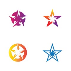 Star logo vector icon set
