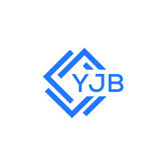 YJB technology letter logo design on white  background. YJB creative initials technology letter logo concept. YJB technology letter design.
