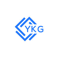 YKG technology letter logo design on white  background. YKG creative initials technology letter logo concept. YKG technology letter design.
