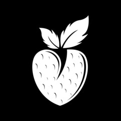 Strawberry logo template vector icon design
