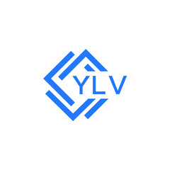 YLV technology letter logo design on white  background. YLV creative initials technology letter logo concept. YLV technology letter design.