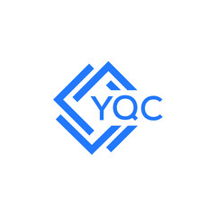 YQC technology letter logo design on white  background. YQC creative initials technology letter logo concept. YQC technology letter design.


