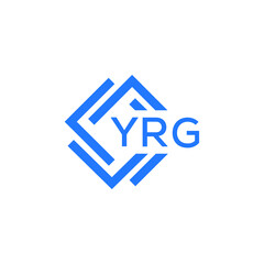 YRG Flat accounting logo design on white  background. YRG creative initials Growth graph letter logo concept. YRG business finance logo design.