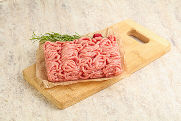 Raw beef minced meat for cooking