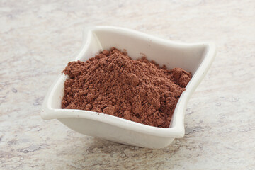 Natural organic cocoa powder for culinary