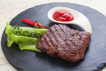 Grilled machete skirt beef steak