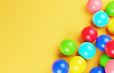 3D素材_カラーボール