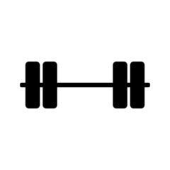 Dumbbell, barbell icon vector trendy
