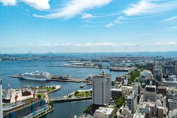 横浜　高層ビルからの眺め