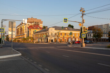 View of Grazhdanskiy Avenue in the center of Belgorod