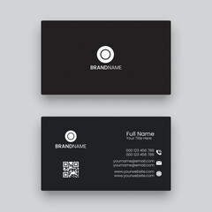 Abstract stylish modern professional corporate business card design