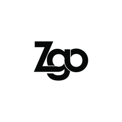 zgo letter original monogram logo design